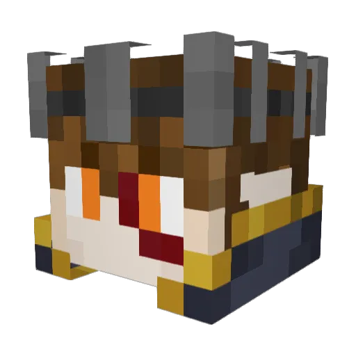 BaasGoose Minecraft avatar head, 3D render
