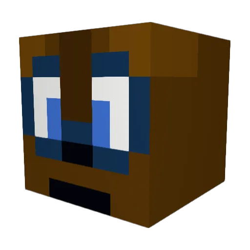 BabBunnyPR Minecraft avatar head, 3D render
