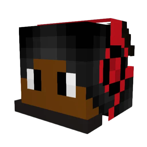 Baba103 Minecraft avatar head, 3D render