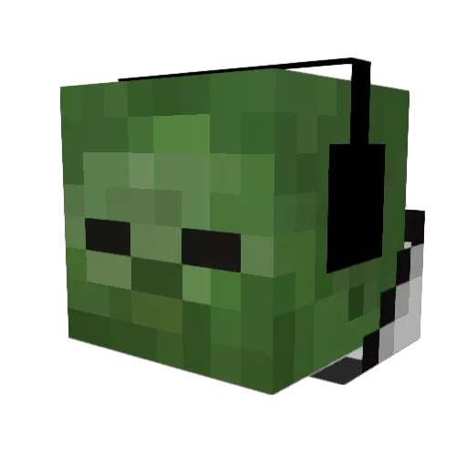 BabaGamingYT Minecraft avatar head, 3D render