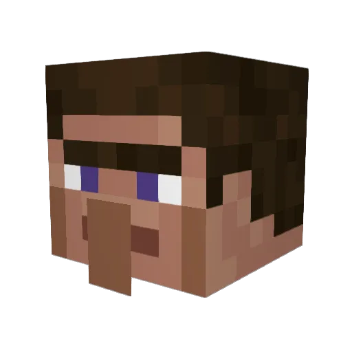 Baba_Bahebal Minecraft avatar head, 3D render