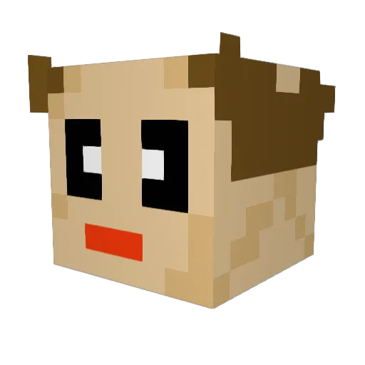 Baba___Yaga Minecraft avatar head, 3D render