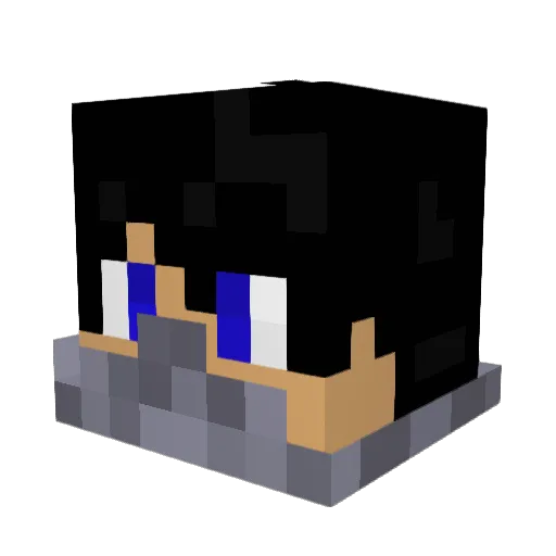 Babacigim Minecraft avatar head, 3D render