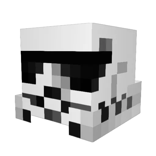 Babajinx Minecraft avatar head, 3D render