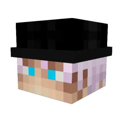 Babambus Minecraft avatar head, 3D render