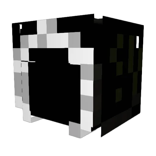 Babanymus Minecraft avatar head, 3D render