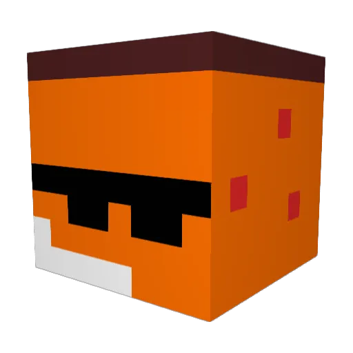 Babarnabe Minecraft avatar head, 3D render