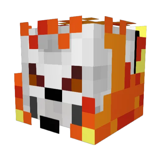 Babasonic Minecraft avatar head, 3D render