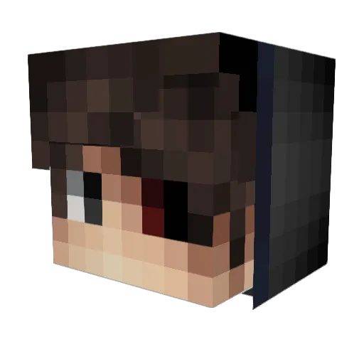 Babazer Minecraft avatar head, 3D render