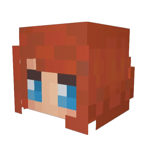 Babb9 Minecraft avatar head, 3D render