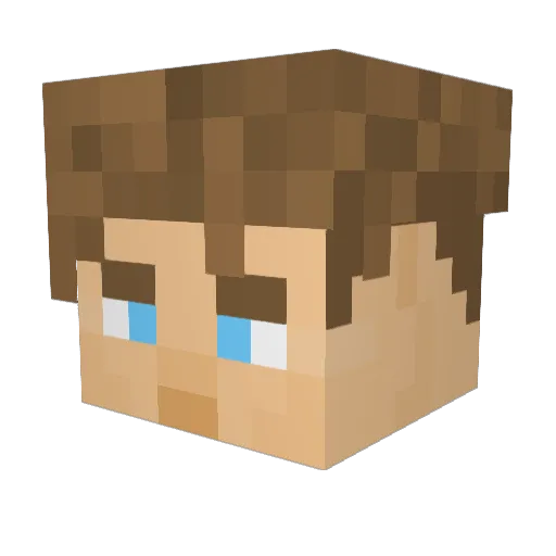 Babbenidaz Minecraft avatar head, 3D render