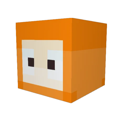 BabblingBrooksss Minecraft avatar head, 3D render
