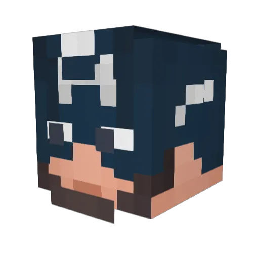 Babbul Minecraft avatar head, 3D render