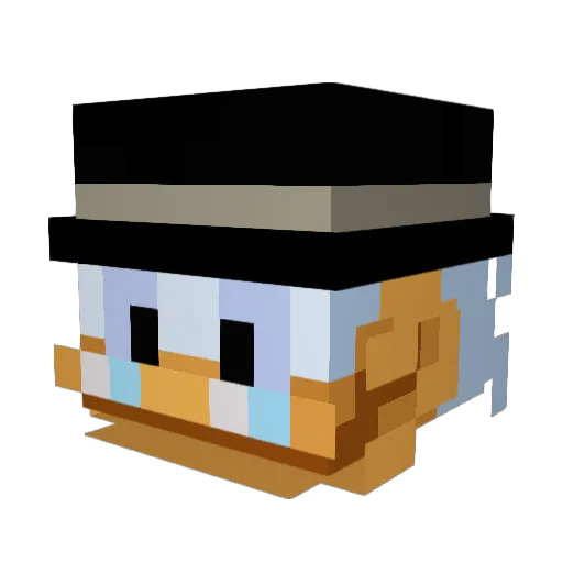 BabciaMarysia4 Minecraft avatar head, 3D render