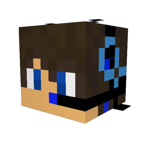 Babe86 Minecraft avatar head, 3D render