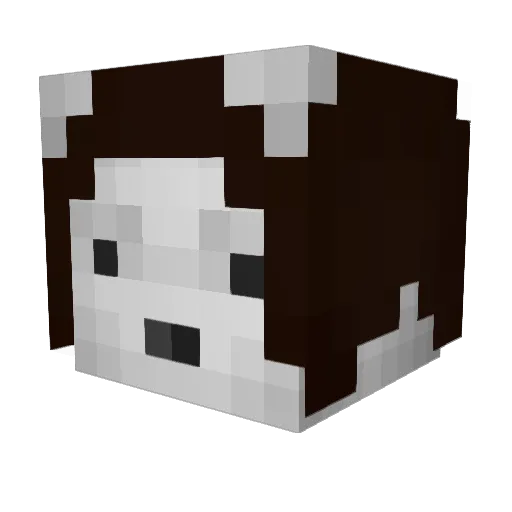 BabeBear Minecraft avatar head, 3D render