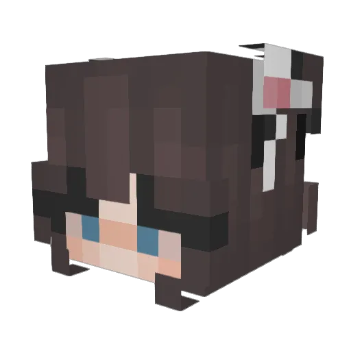 BabeBlue1 Minecraft avatar head, 3D render