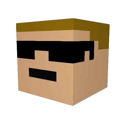 Babeween Minecraft avatar head, 3D render