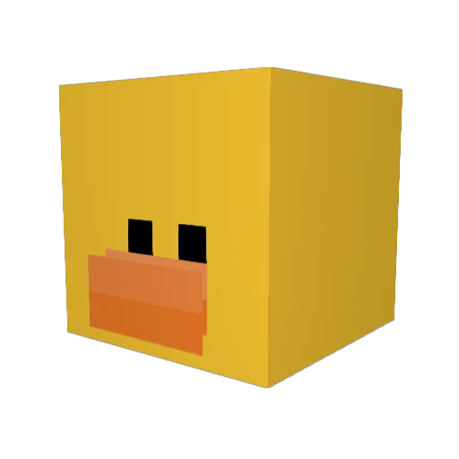Babie_bean Minecraft avatar head, 3D render