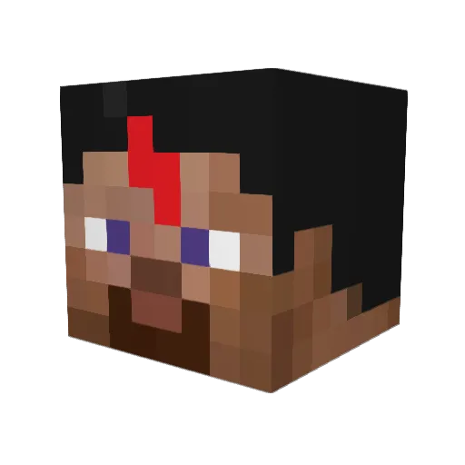 BabiiJoe Minecraft avatar head, 3D render