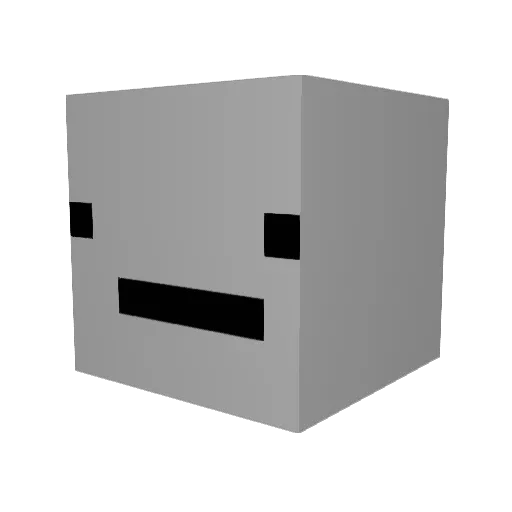 Babilo43 Minecraft avatar head, 3D render