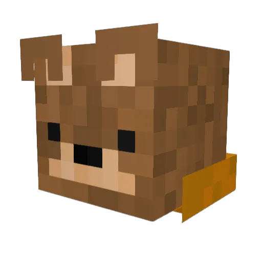 Babilon90 Minecraft avatar head, 3D render