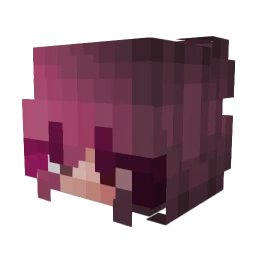 Babilonm Minecraft avatar head, 3D render