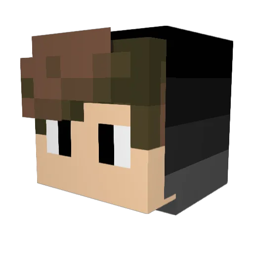 Babinha11 Minecraft avatar head, 3D render