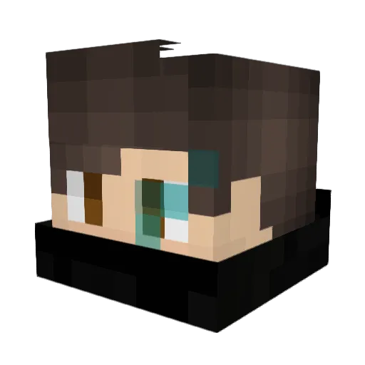 Babisauce Minecraft avatar head, 3D render
