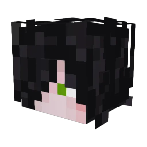 BaboGiovanne Minecraft avatar head, 3D render