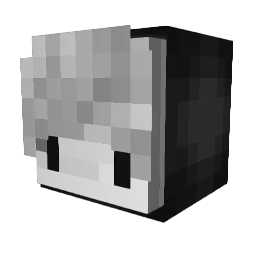 BaboPlayer2010HD Minecraft avatar head, 3D render