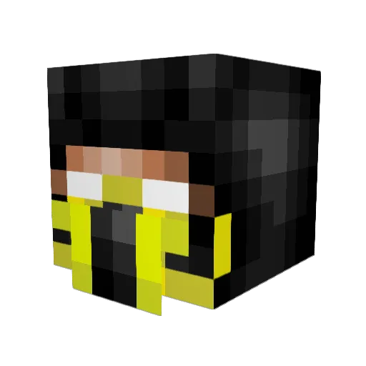 Baboing_Boi Minecraft avatar head, 3D render