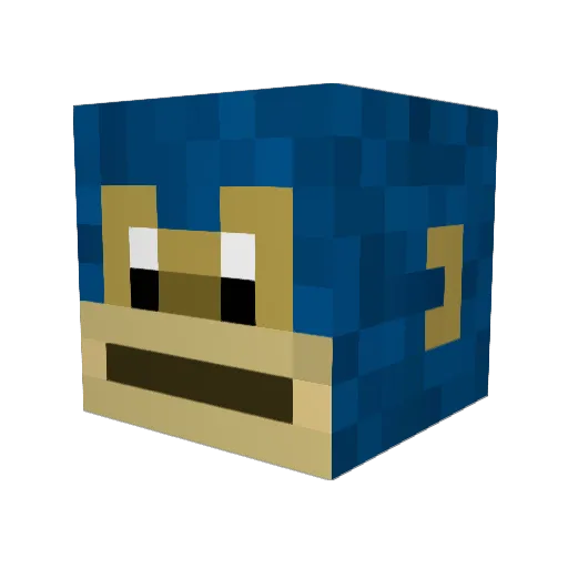 Baboon808fanvrtk Minecraft avatar head, 3D render