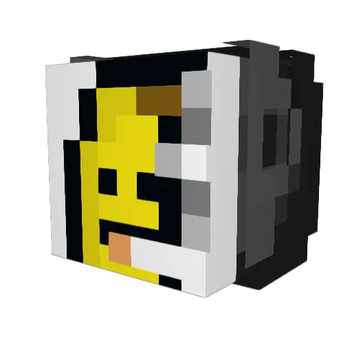 BaboonHere Minecraft avatar head, 3D render