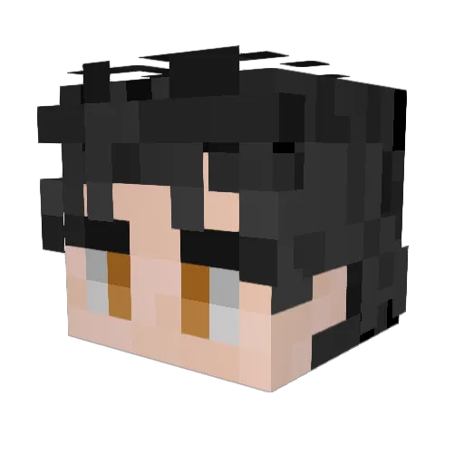 Babsilyonn Minecraft avatar head, 3D render