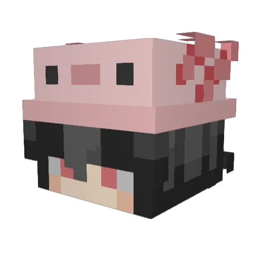 Babsypuff Minecraft avatar head, 3D render