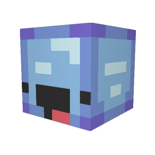 BabuFrikki Minecraft avatar head, 3D render