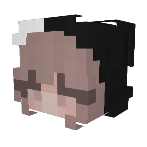 Babuba1 Minecraft avatar head, 3D render