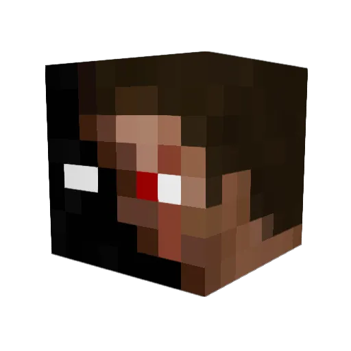 Babufrik04 Minecraft avatar head, 3D render