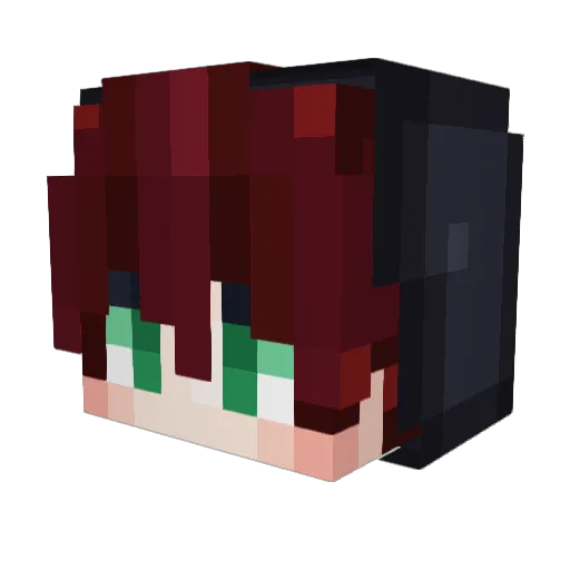Babushka0601 Minecraft avatar head, 3D render