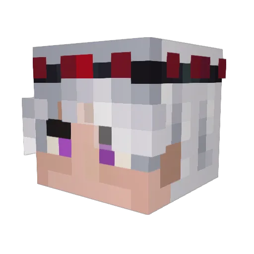 Babuskai Minecraft avatar head, 3D render