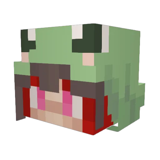 BabyBantie Minecraft avatar head, 3D render