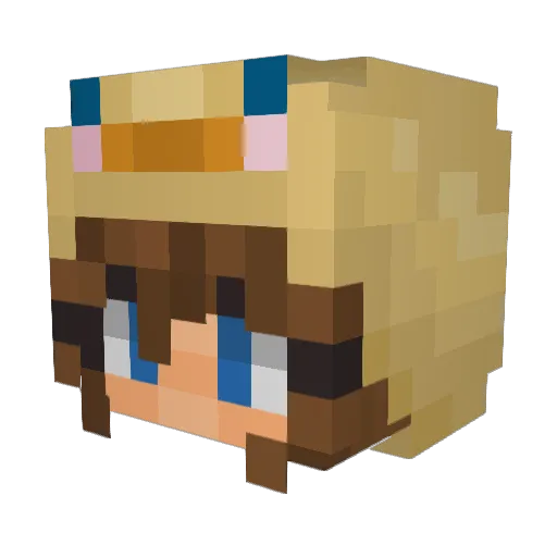 BabyBeth19 Minecraft avatar head, 3D render