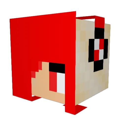 BabyCakes591 Minecraft avatar head, 3D render