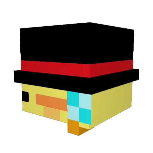 BabyDeee Minecraft avatar head, 3D render