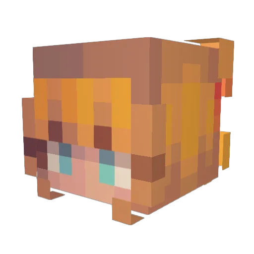 BabyDollyOP Minecraft avatar head, 3D render