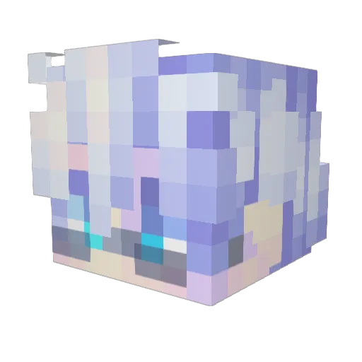 BabyDontHurtMee Minecraft avatar head, 3D render