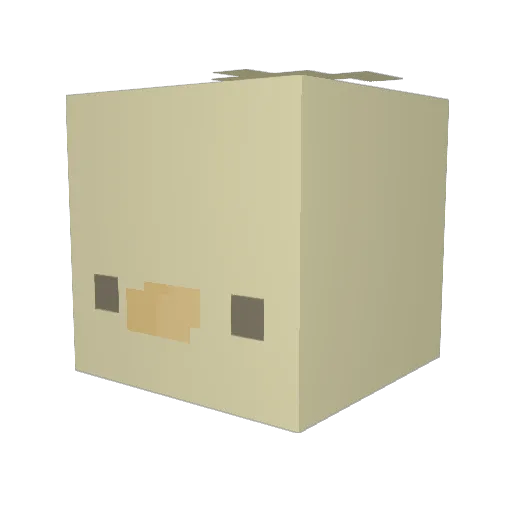 BabyDragin Minecraft avatar head, 3D render