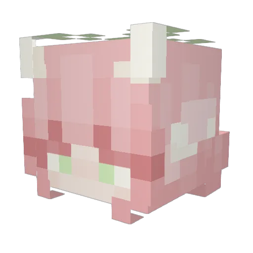 BabyFloof Minecraft avatar head, 3D render