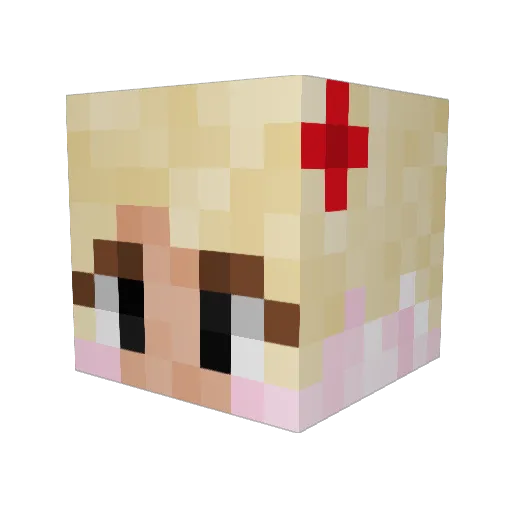 BabyGurrrl32 Minecraft avatar head, 3D render